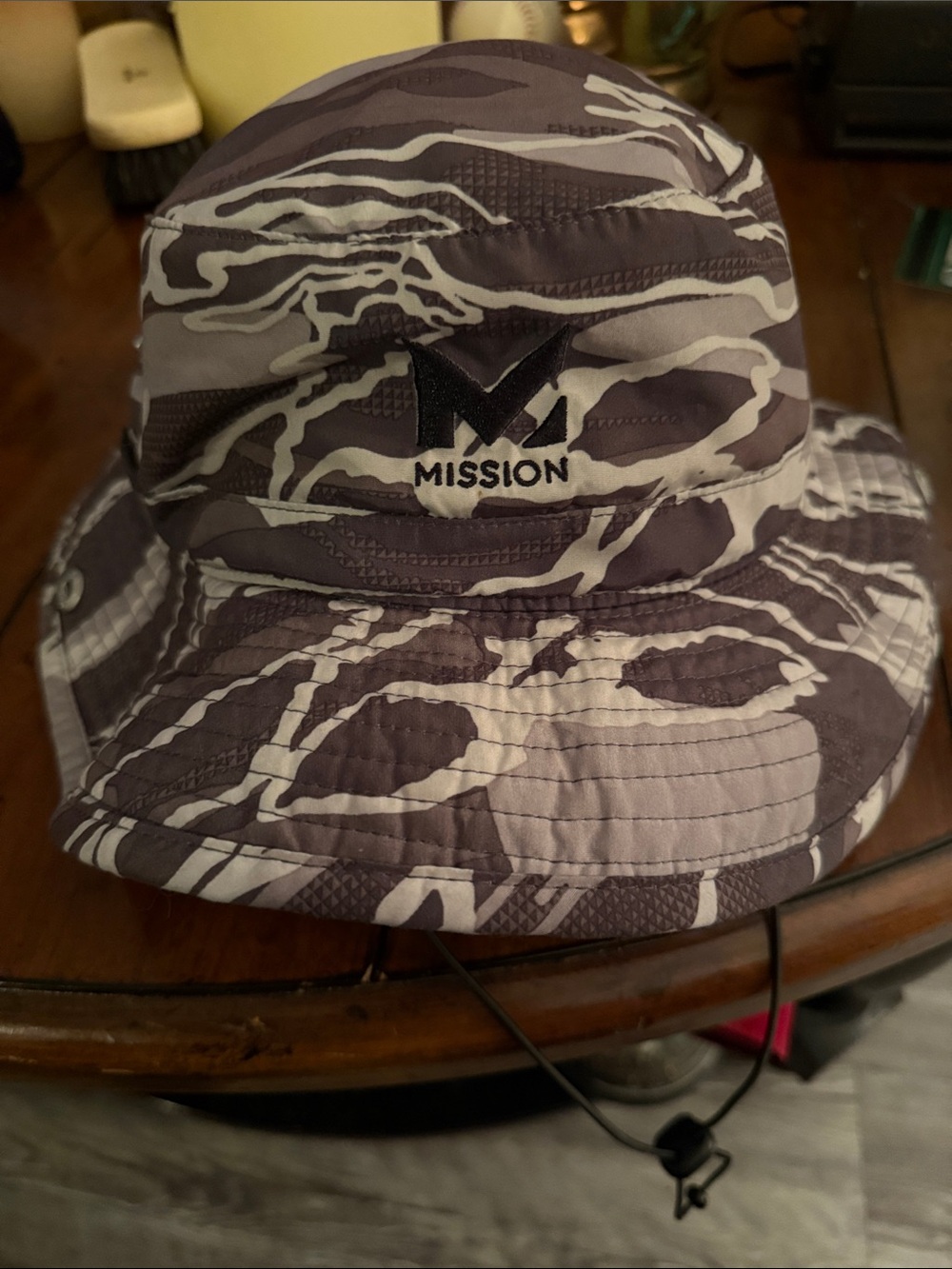 Men's Camo Bucket Hat - Gray/White